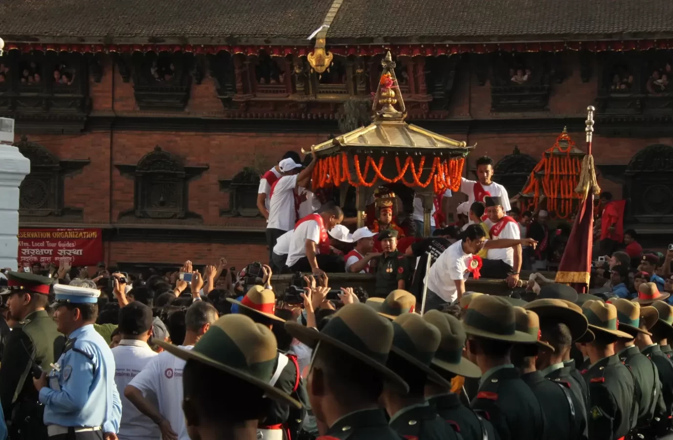 Kumari Chariot (rath) in Indra Jatra