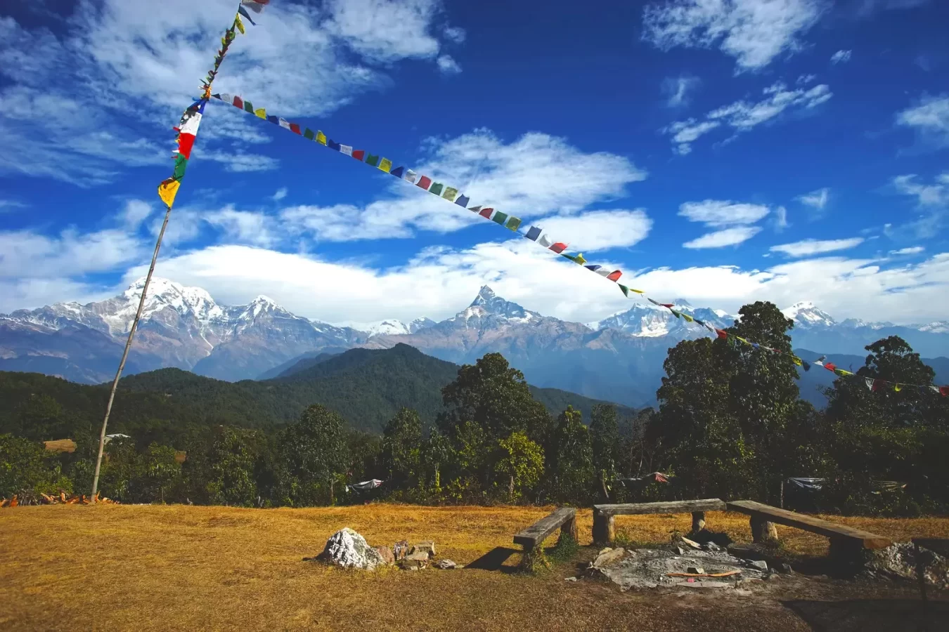 View from Australian Camp - Mt. Machhapuchre and Annapurna Range