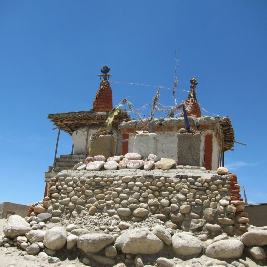 Chhorten in Upper Mustang